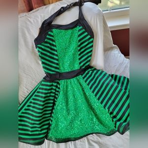 Green and black tap/jazz costume